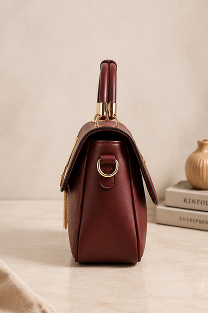 Maroon Muse Satchel